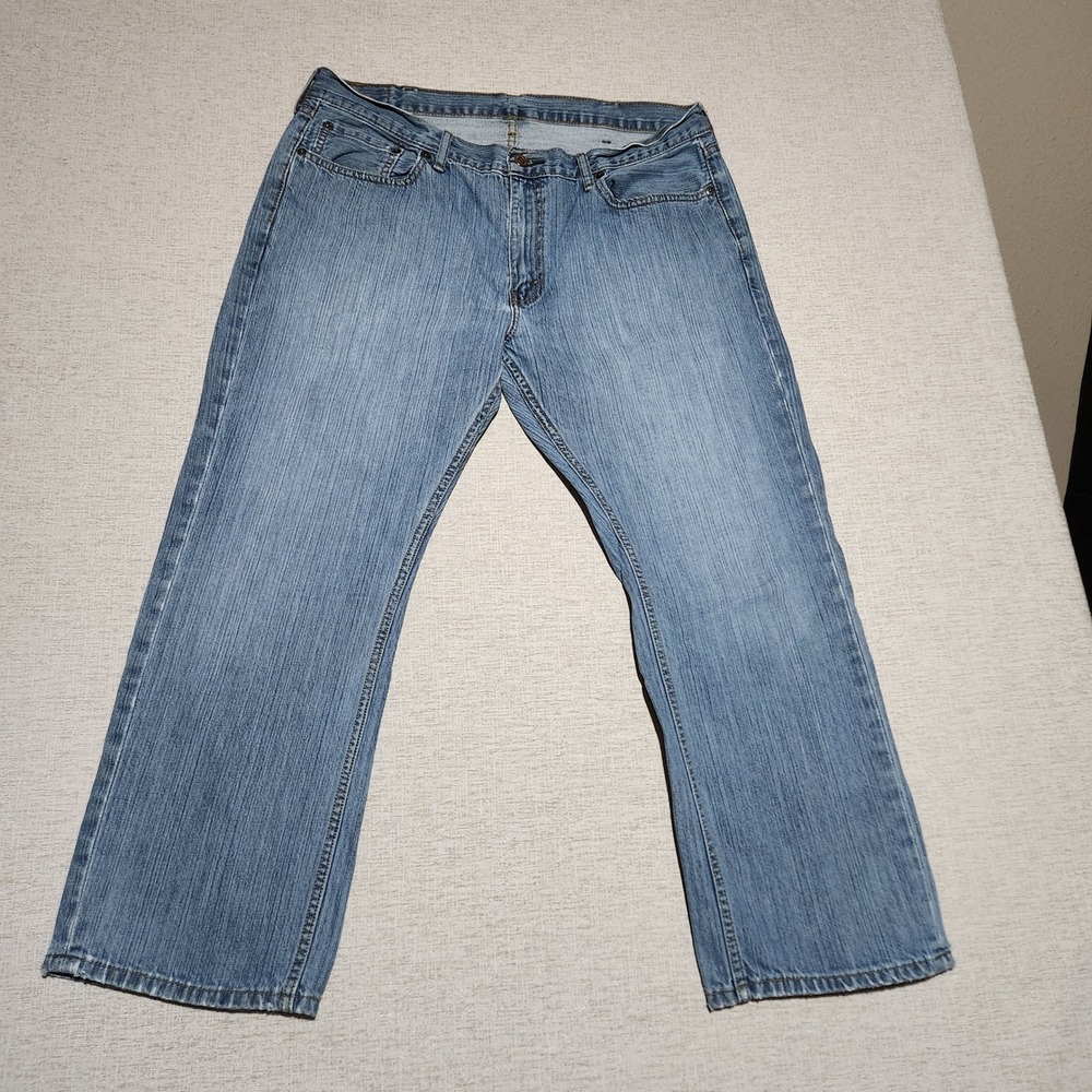 Levi's 559 Relaxed Straight Jeans Mens 38x30 Light Blue Denim 00559-0733